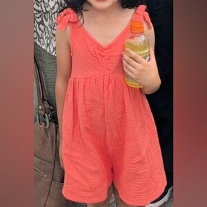 Carter's Coral Toddler Romper